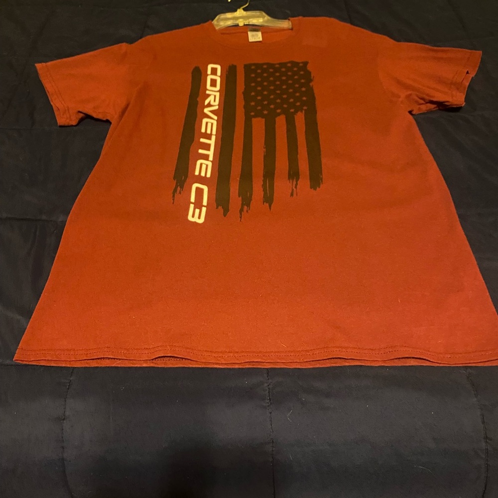 Corvette C3 Men's Burgandy Graphic Tee